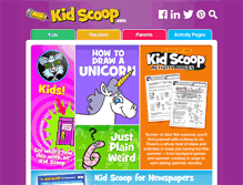 Tablet Screenshot of kidscoop.com